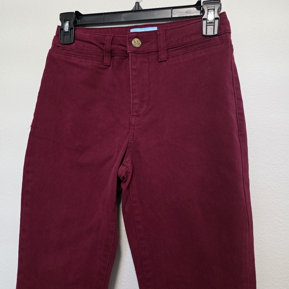 Draper James RSVP Slash Flare Leg Jeans Size 2 - Picture 2 of 4